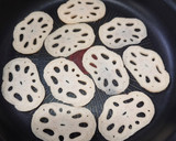 蓮根と榎の鶏団子and蓮根乗せ焼き作り方5写真