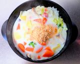 とろとろ白菜とベーコンの豆乳シチュー作り方6写真