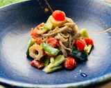 オリーブと夏野菜でおから蕎麦♡作り方9写真