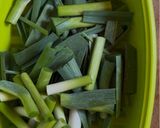 葉ニンニクのぬた作り方3写真