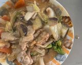 クリーミー味噌キムチ味回鍋肉青椒肉絲風作り方14写真