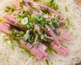 冷製素麺●魚肉ソーセージ添え作り方1写真
