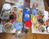 青菜のおひたしにのりの佃煮を和えて!作り方1写真
