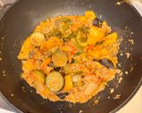 夏野菜で☆ズッキーニトマト無水カレー作り方9写真