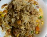 レンジ簡単クリーミー中華丼味炒飯弁当作り方12写真