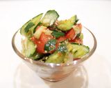 夏野菜大量消費！トマトときゅうりのサラダ作り方8写真