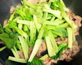 簡単♪豚こまと小松菜の塩バター炒め作り方4写真