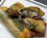 おうち居酒屋飯♡茄子とチーズの春巻き作り方6写真