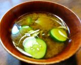 涼しい香り　大根、胡瓜、新生姜のお味噌汁作り方3写真