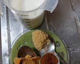 マジックブレッドでピーナッツバター牛乳作り方1写真