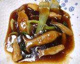 エリンギとチンゲン菜のオイスターソース煮作り方3写真