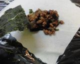 麻婆なすの焼き春巻き作り方5写真