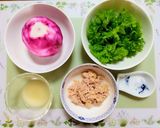 簡単正月・お節！わさび菜ツナ蕪サラダ副菜作り方1写真