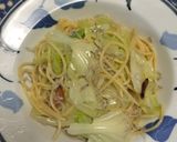 じゃことくたくたキャベツのスパゲッティー作り方9写真