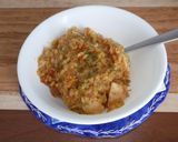 不器用チキンカレーミルクリゾット作り方3写真