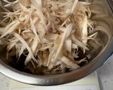 麺つゆで簡単❣️茄子とごぼうの柳川風🎵作り方1写真