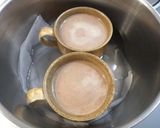 バレンタイン★ココアカスタードプリン作り方3写真