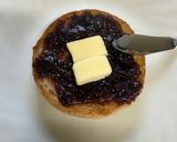 イングリッシュマフィンのあんバターサンド作り方2写真
