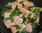 鶏むねとほうれん草の味噌焼き作り方5写真