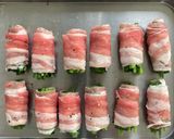 レンジで簡単⭐︎梅ダレでニラの肉巻き作り方3写真