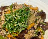 夏の夕飯☆大葉爽やか豚挽肉ときのこの麻婆茄子作り方9写真