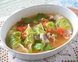餃子をキャベツで巻いて野菜たっぷりスープ作り方6写真