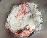 お月見ハンバーグ トマたまソース作り方1写真