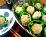 ＊肉だんご詰めピーマン＊作り方4写真