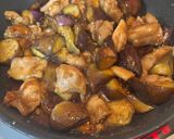 ナスと鶏もも肉の甘酢炒め作り方7写真