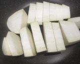 白茄子のとろとろバター醤油焼き作り方2写真
