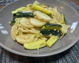 カブとズッキーニのひきわり納豆パスタ作り方10写真