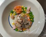 全てレンジ洋風オイ焼うどん味炒飯弁当作り方3写真