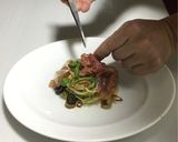 生ハムとクレソンのペペロンチーノ作り方18写真