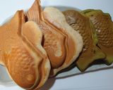ハーフ＆ハーフ♫抹茶＆シナモン餡鯛焼き♫作り方4写真