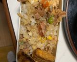 レンジ簡単梅クリームパエリア風味炒飯弁当作り方15写真