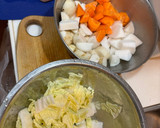 里芋大根しめじ白菜とササミの洋風梅煮作り方1写真