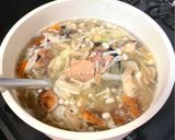 サバ缶で作る…簡単あら汁♡作り方3写真