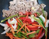 簡単今夜の夕飯！えのき豚肉韓国チャプチェ主菜作り方6写真