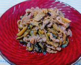 ＊なすと豚肉のピリ辛豆板醤炒め＊作り方5写真