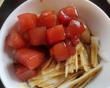 マグロの漬けで山かけ＆千切り作り方4写真
