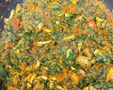 ほうれん草しめじひよこ豆のスパイスカレー作り方6写真