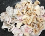 ワンパンで薄切り豚肉とれんこんの甘辛炒め作り方3写真