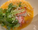 お正月♪カニカマと三つ葉の厚焼き玉子作り方2写真