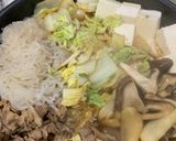 すき焼き風（豚肉、うどん入り）作り方6写真