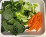 彩り野菜の納豆サラダ作り方1写真