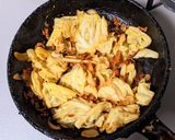キャベツと豚ひき肉の甘辛炒め作り方7写真