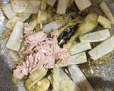 うどとツナのトマトパスタ作り方6写真