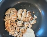 ハンバーグの残りで！簡単ミートソース作り方1写真