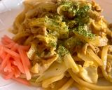 簡単☆カレー風味の焼きうどん作り方7写真