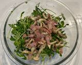 しめじとベーコンの豆苗サラダ作り方4写真